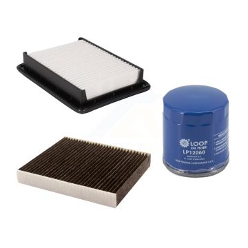 1x Air + 1x Cabin + 1x Engine Oil Filter Filter (3 Total) Kit For 16-22 Chevrolet Spark KFM-104750
