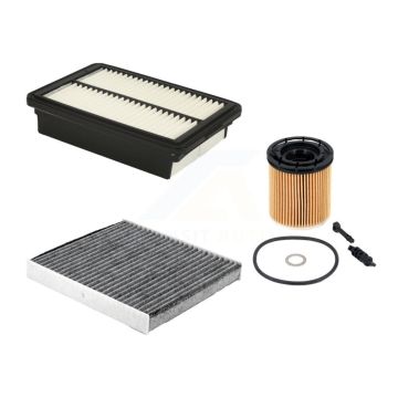 1x Air + 1x Cabin + 1x Engine Cartridge Oil Filter (3 Total) Kit For Hyundai Kona 1.6L KFM-104757