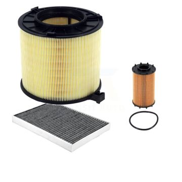 1x Air + 1x Cabin + 1x Engine Cartridge Oil Filter (3 Total) Kit For Audi SQ5 S5 RS5 S4 KFM-104758