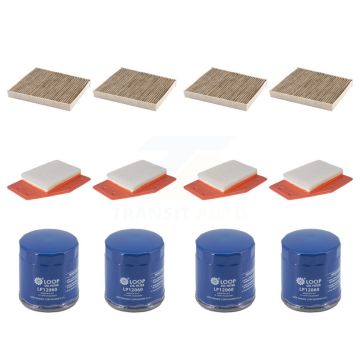 4x Air + 4x Cabin + 4x Engine Oil Filter (12 Total) Kit For Chevrolet Malibu Buick KFM-104832