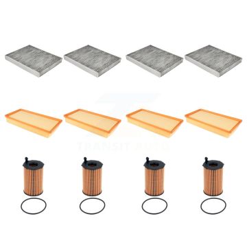 4x Air + 4x Cabin + 4x Engine Cartridge Oil Filter (12 Total) Kit For Porsche Cayenne Q7 KFM-104865