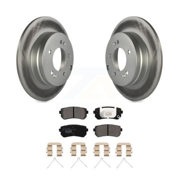 Rear Coated Disc Brake Rotors And Ceramic Pads Kit For Hyundai Sonata Kia Optima KGT-101933