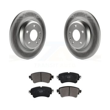 Rear Coat Disc Brake Rotor Ceramic Pad Kit For 2017-2019 Audi A4 Quattro With Solid KGT-101935