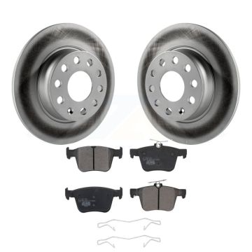 Rear Coated Brake Rotor Ceramic Pad Kit For Volkswagen Taos Audi A3 Quattro e-Golf e-tron KGT-101937