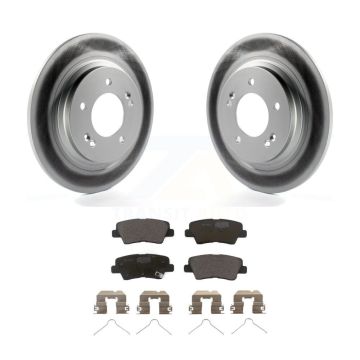 Rear Coated Disc Brake Rotors And Ceramic Pads Kit For Hyundai Ioniq Kia Niro KGT-101941