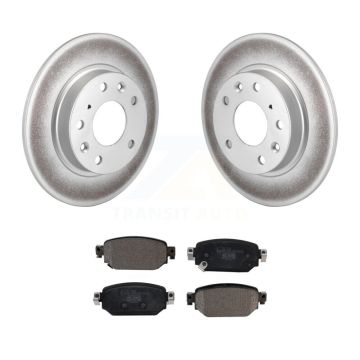 Rear Coated Disc Brake Rotors And Ceramic Pads Kit For Mazda 3 CX-3 Sport KGT-101944