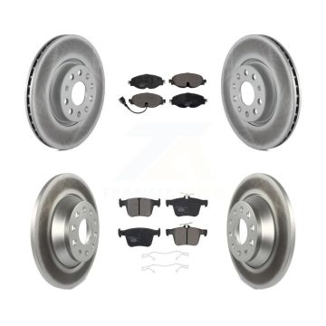 Front Rear Coated Disc Brake Rotors And Ceramic Pads Kit For Audi TT Quattro KGT-101987