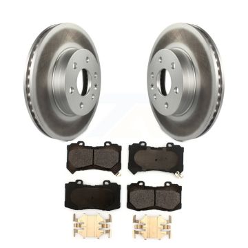 Front Coated Disc Brake Rotor Ceramic Pad Kit For 2015-2020 Chevrolet Colorado GMC Canyon KGT-102007