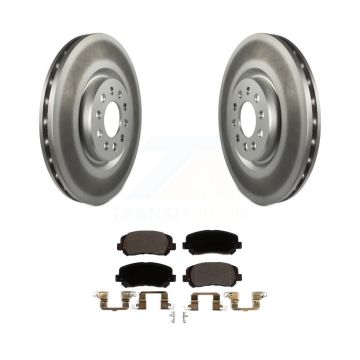 Front Coated Disc Brake Rotors And Ceramic Pads Kit For Jeep Cherokee Chrysler 200 KGT-102011