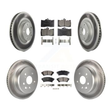 Front Rear Coat Brake Rotor Ceramic Pad Kit (6Pc) For Lexus IS300 IS350 GS350 RC350 RC300 KGT-102031
