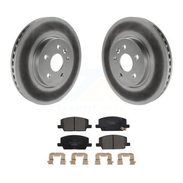 Front Coated Disc Brake Rotors And Ceramic Pads Kit For Buick Encore Chevrolet Trax KGT-102033