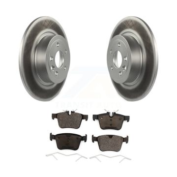 Rear Coated Disc Brake Rotors And Ceramic Pads Kit For 2016-2019 Land Rover Range Evoque KGT-102045