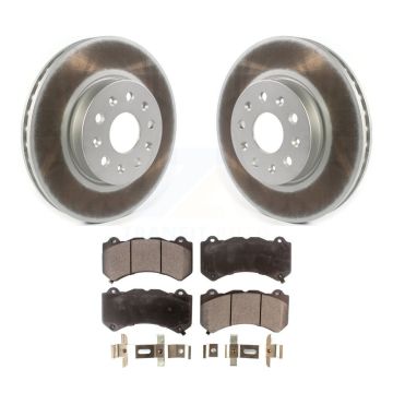 Front Coated Disc Brake Rotors And Ceramic Pads Kit For Chevrolet Camaro LT LS KGT-102054