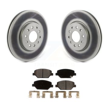 Front Coated Brake Rotor Ceramic Pad Kit For Chevrolet Equinox GMC Terrain Buick Envision KGT-102057