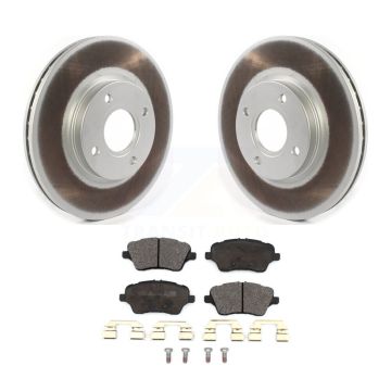 Front Coated Disc Brake Rotors And Ceramic Pads Kit For 2014-2019 Ford Fiesta ST KGT-102060
