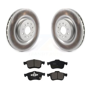 Front Coated Disc Brake Rotors And Ceramic Pads Kit For 2015-2021 Ram ProMaster City KGT-102063