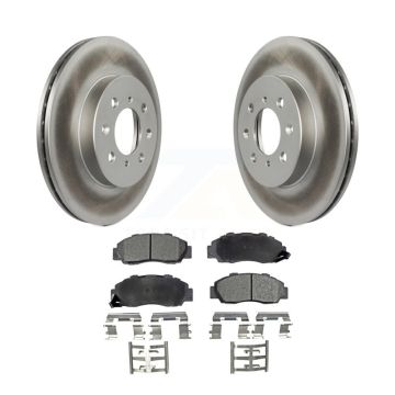Front Coated Disc Brake Rotors And Ceramic Pads Kit For 1992-1993 Acura Integra GS-R KGT-102065