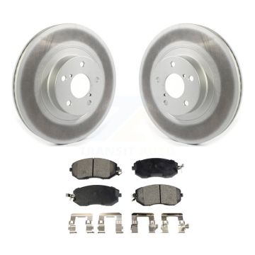 Front Coated Brake Rotor Ceramic Pad Kit For Subaru Forester Impreza XV Crosstrek Outback KGT-102068