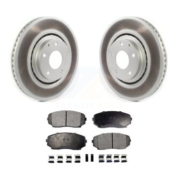 Front Coated Disc Brake Rotors And Ceramic Pads Kit For Mazda CX-5 CX-9 KGT-102092