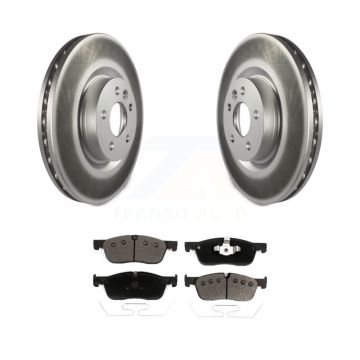 Front Coat Brake Rotor Ceramic Pad Kit For Land Rover Discovery Sport Range Evoque Jaguar KGT-102097