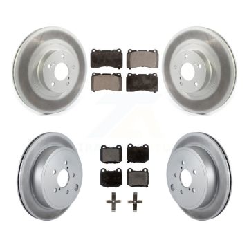Front Rear Coat Disc Brake Rotor Ceramic Pad Kit For 2019 Toyota 86 Without Brembo Brakes KGT-102131