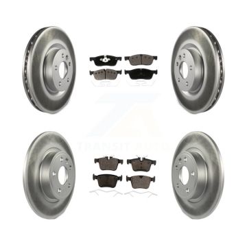 Front Rear Coat Brake Rotors Ceramic Pad Kit For Land Rover Discovery Sport Jaguar E-Pace KGT-102187