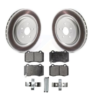 Rear Coated Disc Brake Rotors And Ceramic Pads Kit For Chevrolet Camaro Cadillac CTS KGT-102190