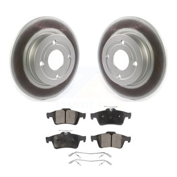 Rear Coated Disc Brake Rotors And Ceramic Pads Kit For 2018-2021 Ford EcoSport FWD KGT-102199