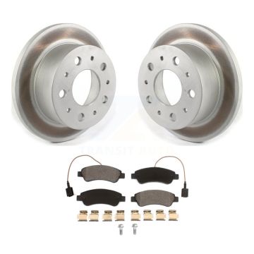 Rear Coated Brake Rotor Ceramic Pad Kit For Ram ProMaster 2500 3500 1500 With Solid KGT-102201