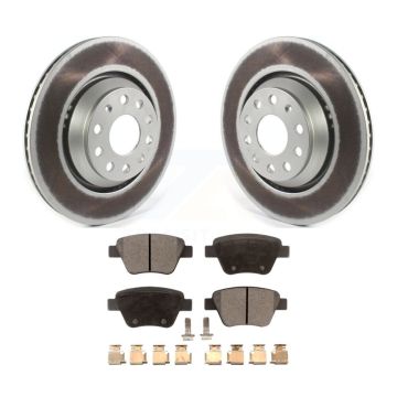 Rear Coated Disc Brake Rotors And Ceramic Pads Kit For Volkswagen GTI Audi A3 Quattro KGT-102206