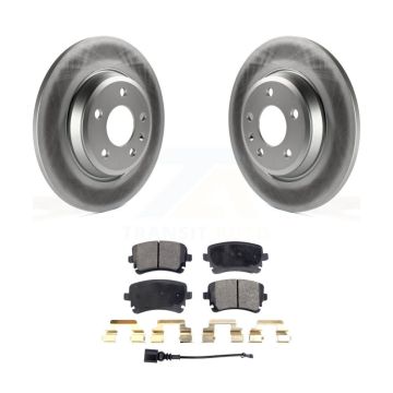 Rear Coated Disc Brake Rotors And Ceramic Pads Kit For Audi Q5 A4 allroad KGT-102209