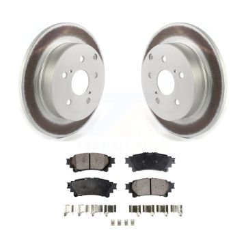 Rear Coated Disc Brake Rotors And Ceramic Pads Kit For Toyota Prius V Mirai KGT-102211