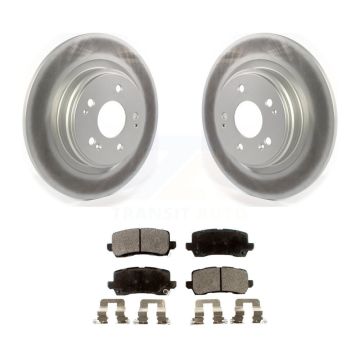 Rear Coated Disc Brake Rotors And Ceramic Pads Kit For 2017-2020 Acura MDX KGT-102214