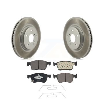 Front Coated Disc Brake Rotors And Ceramic Pads Kit For Honda Civic Accord Acura Integra KGT-102255