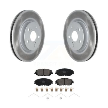 Front Coated Brake Rotor & Ceramic Pad Kit For Toyota RAV4 Camry Corolla Cross Lexus C-HR KGT-102256