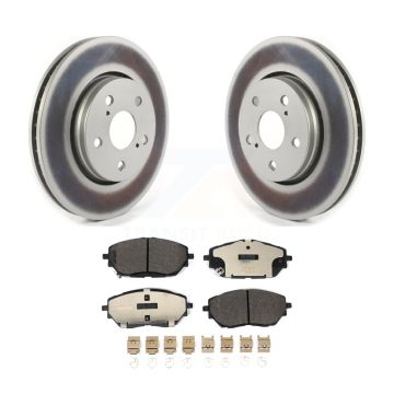 Front Coated Disc Brake Rotors And Ceramic Pads Kit For Toyota C-HR KGT-102258