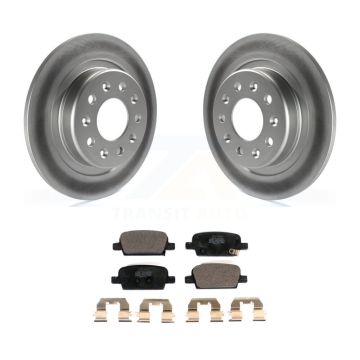 Rear Coat Disc Brake Rotor Ceramic Pad Kit For Chevrolet Malibu With Manual Parking KGT-102285