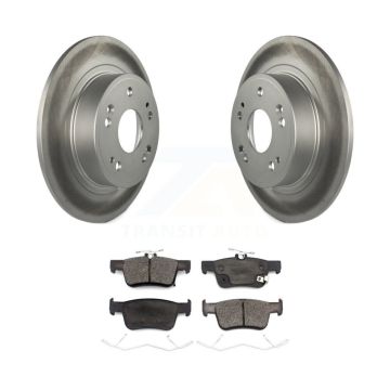 Rear Coated Disc Brake Rotors And Ceramic Pads Kit For 2018-2022 Honda Accord KGT-102286