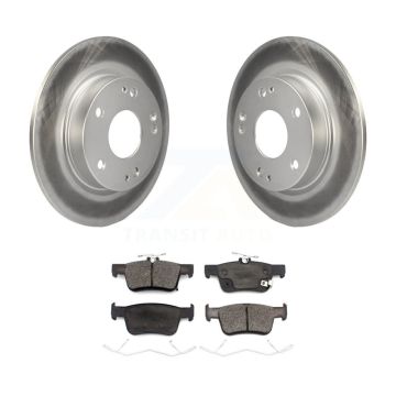 Rear Coated Disc Brake Rotors And Ceramic Pads Kit For Honda Civic Insight KGT-102288