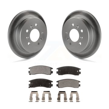 Rear Coat Brake Rotor Ceramic Pad Kit For Chevrolet Impala Buick Pontiac Grand Am Century KGT-102317