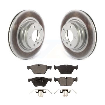 Front Coated Disc Brake Rotors And Ceramic Pads Kit For BMW X1 330i 330xi KGT-102367
