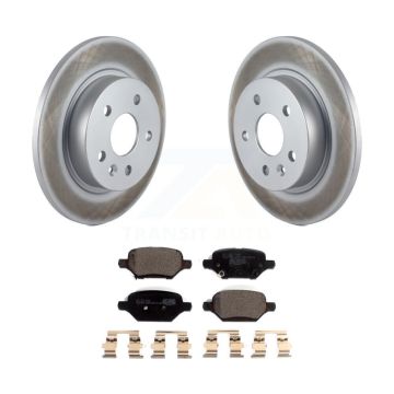 Rear Coated Disc Brake Rotors & Ceramic Pad Kit For 2018-2022 Buick Encore Chevrolet Trax KGT-102369