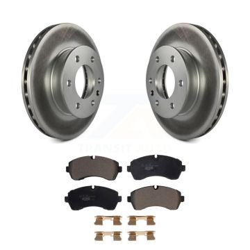Front Coated Brake Rotors Ceramic Pad Kit For Mercedes-Benz Sprinter 2500 3500 Dodge 4500 KGT-102391