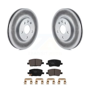 Front Coated Disc Brake Rotors And Ceramic Pads Kit For 2018-2020 Chevrolet Sonic KGT-102410
