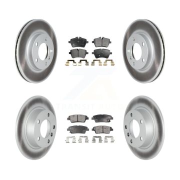 Front Rear Coat Disc Brake Rotors Ceramic Pad Kit For Mini Cooper Countryman Paceman Base KGT-102476