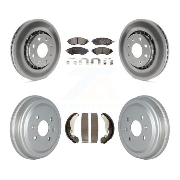 Front Rear Coat Brake Rotor Ceramic Pad Drum Kit For Chevrolet Aveo Pontiac Aveo5 Wave G3 KGT-102497