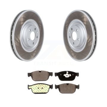 Front Coated Brake Rotor & Ceramic Pad Kit For Volvo XC90 With 366mm Diameter KGT-102600