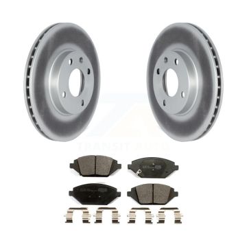 Front Coated Disc Brake Rotors And Ceramic Pads Kit For 2016-2022 Chevrolet Spark KGT-102603