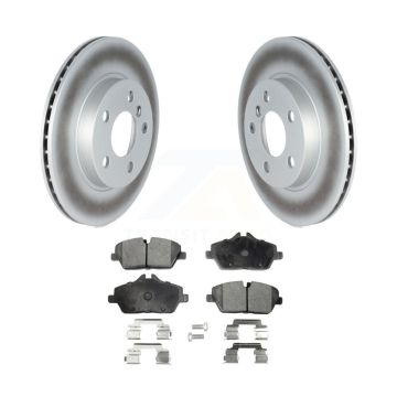 Front Coated Disc Brake Rotors And Ceramic Pads Kit For BMW i3 i3s KGT-102604