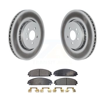 Front Coat Brake Rotors Ceramic Pad Kit For Dodge Charger With 370mm Diameter Rotor KGT-102605